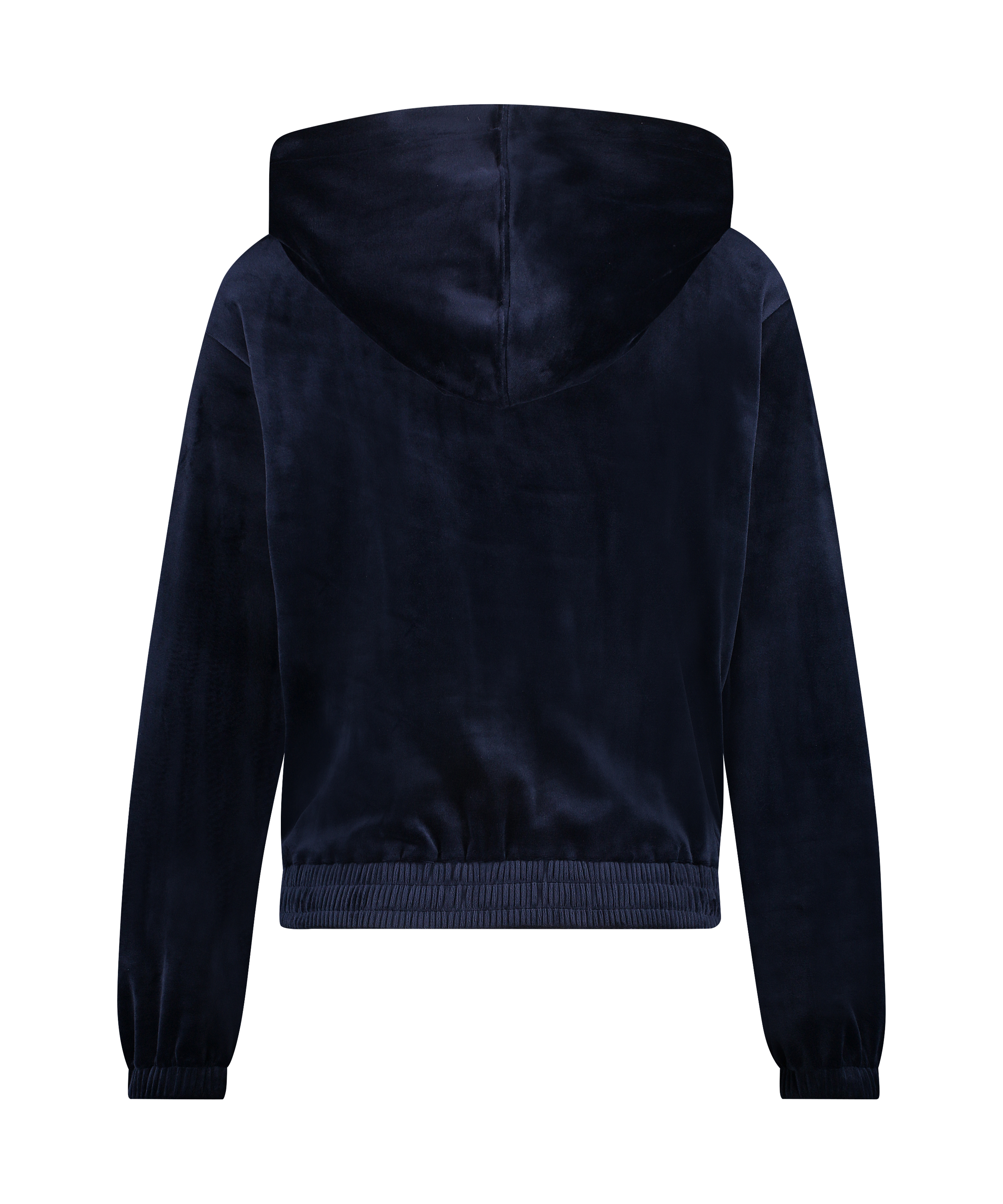 Hoodie jas Velours, Blauw, main