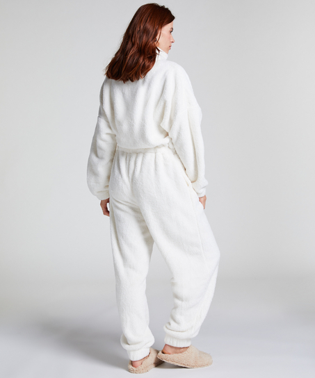 Onesie Fleece, Wit