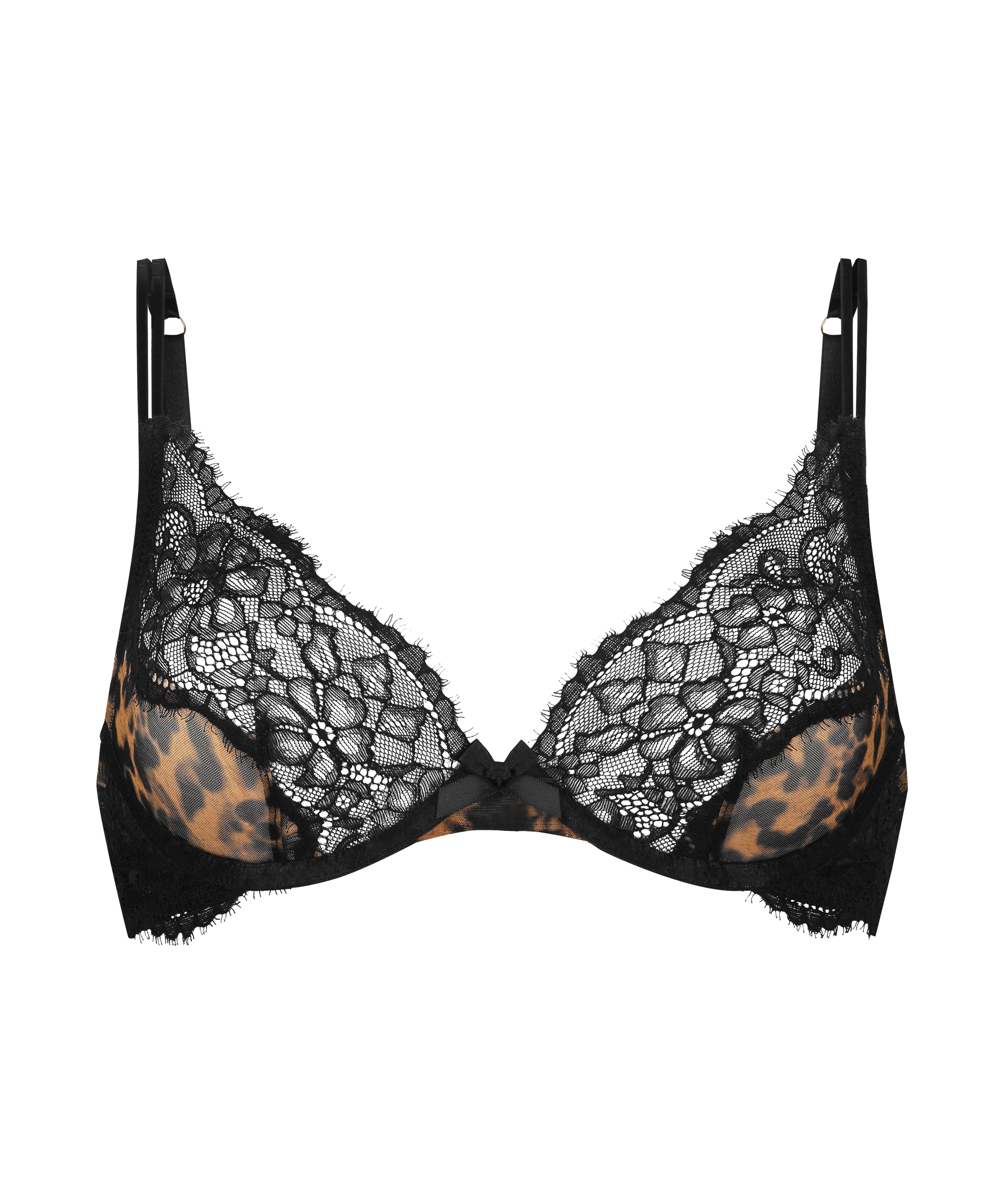 Soutien-gorge &agrave; armatures non-pr&eacute;form&eacute; Fleur Nyakim, Noir, main