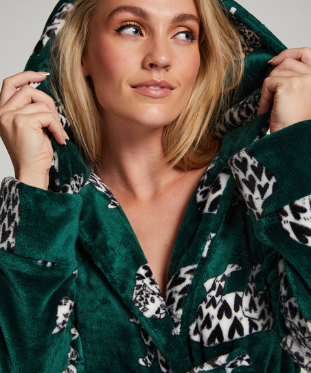 Badjas Fleece, Groen