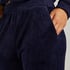 Velours pyjamabroek, Blauw