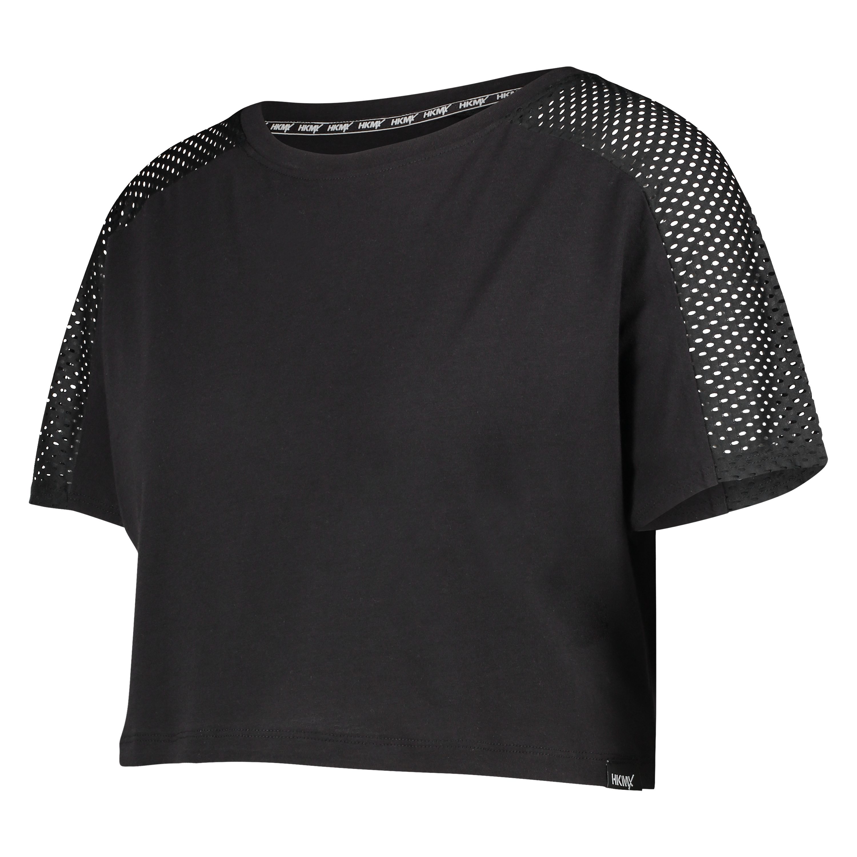 HKMX Crop Top Mesh, Zwart, main