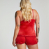 Cami top Velours Lace, Rood
