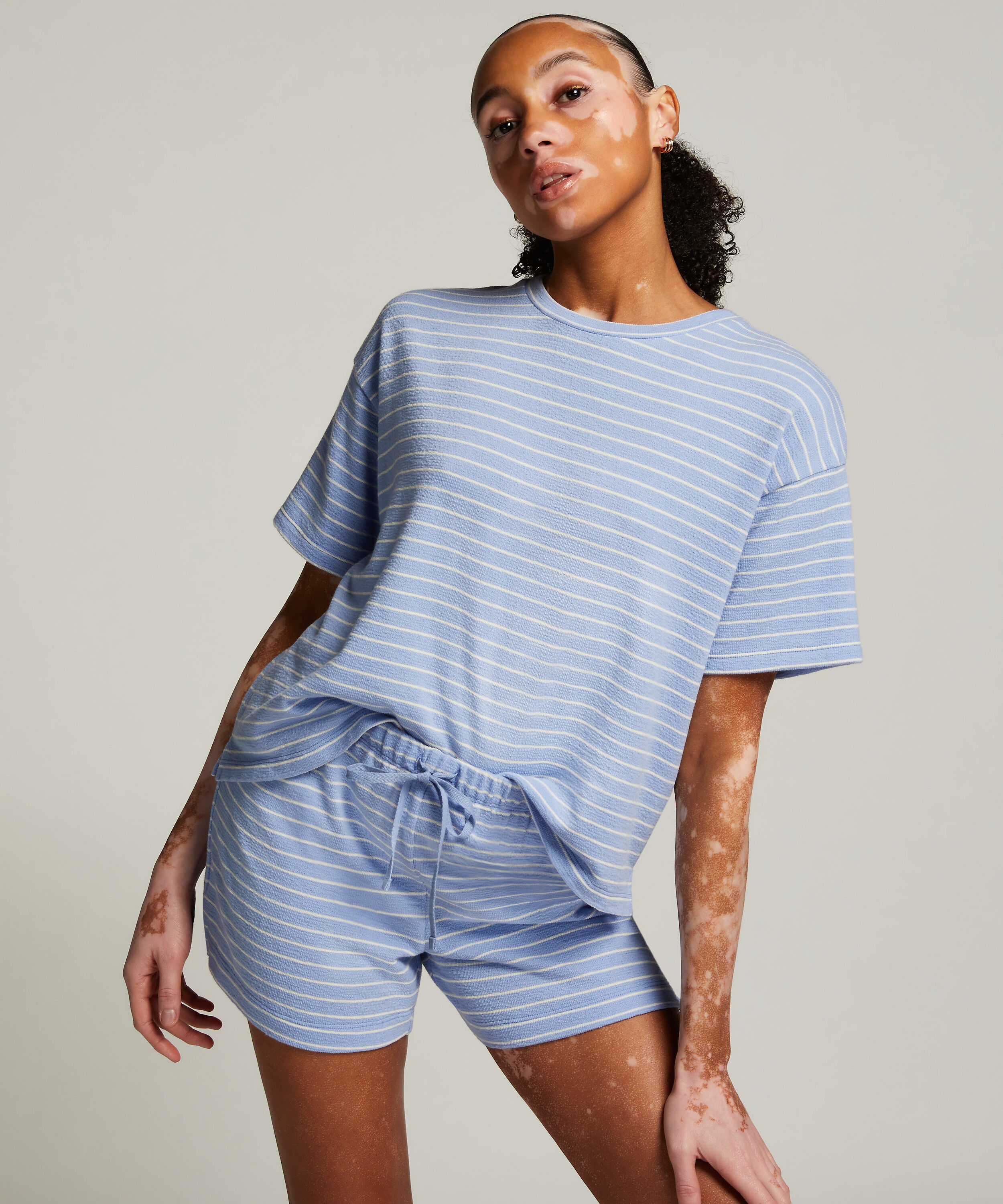 Shorts Katoen, Blauw