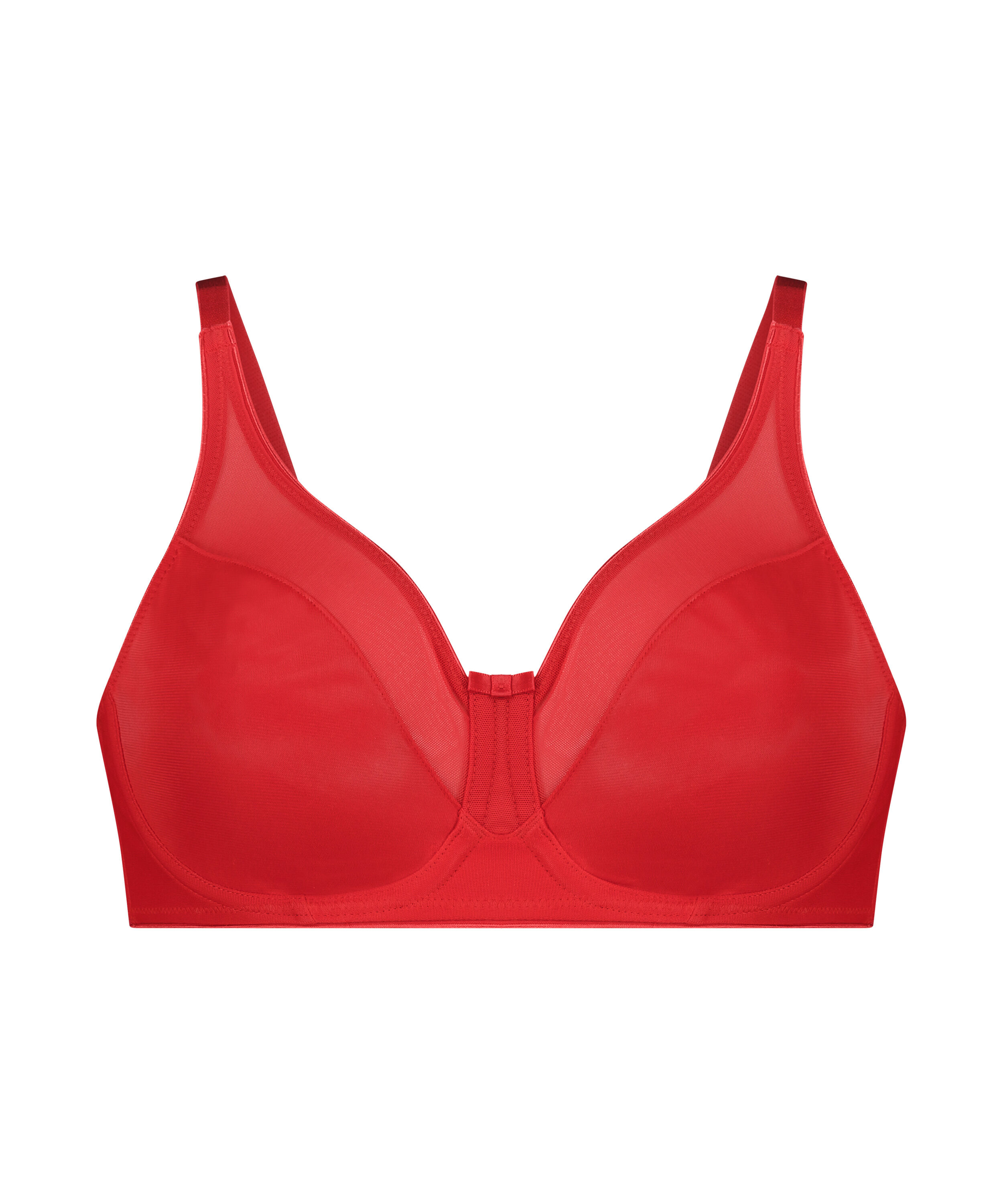 Soutien-gorge &agrave; armatures non-pr&eacute;form&eacute; minimiseur Nina, Rouge