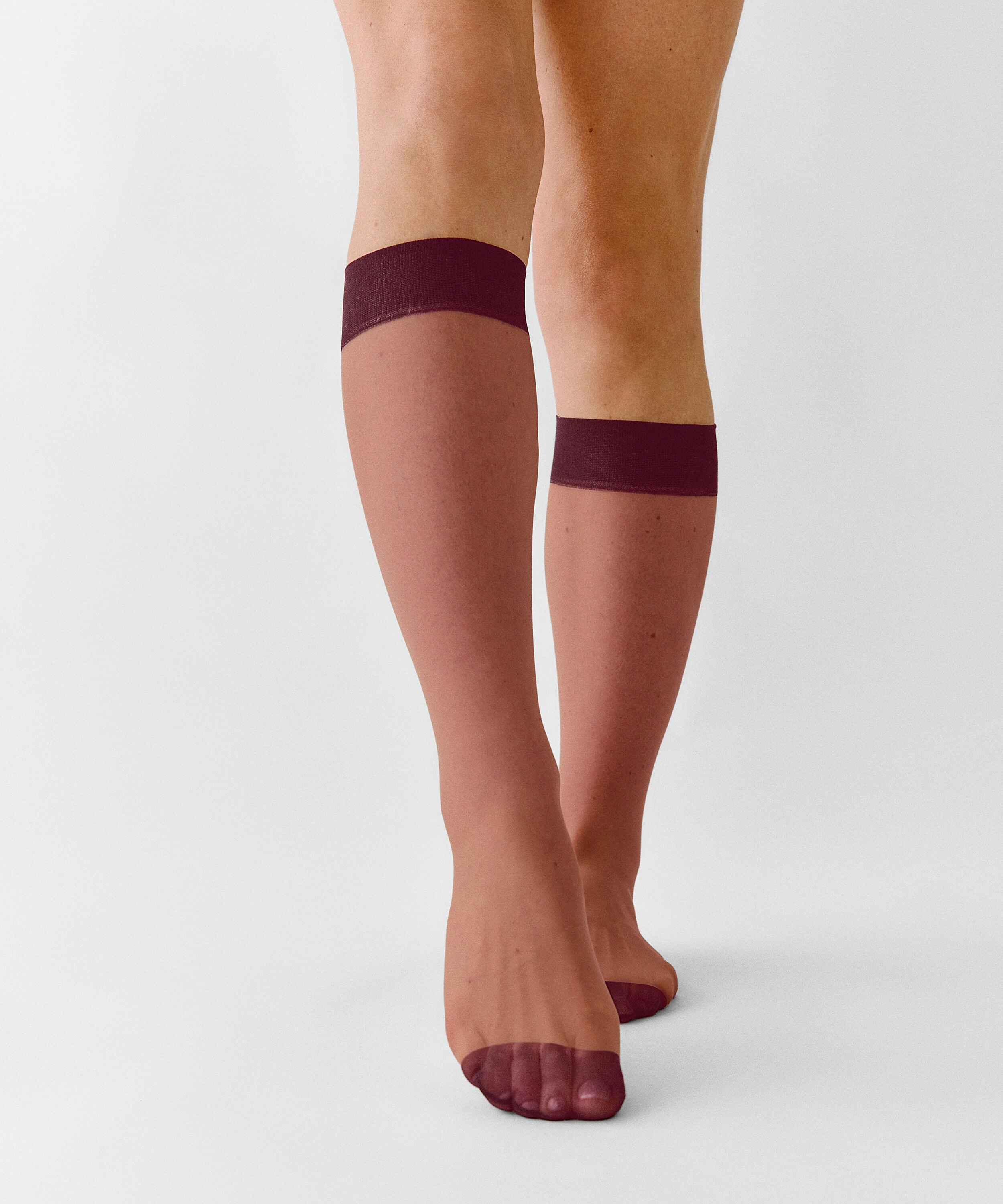 Chaussettes Sheer Back Seam, Pourpre Chaussettes Sheer Back Seam, Pourpre
