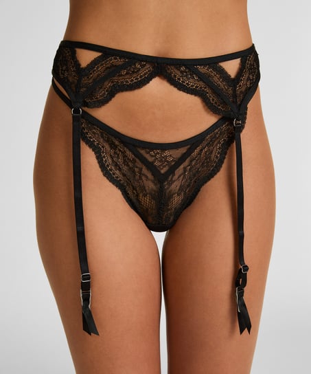 Porte-jarretelles Isabelle, Noir