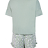 Korte pyjama set, Groen