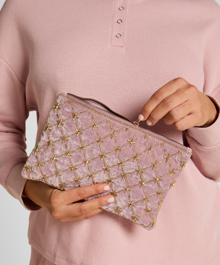 Pochette en perles, Rose