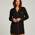 Robe-chemise à manches longues en jersey Essential, Noir