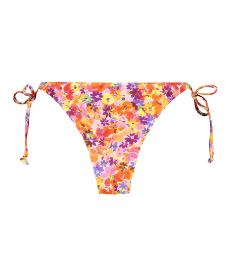 Slip de Bikini Échancrés Tiki, Orange