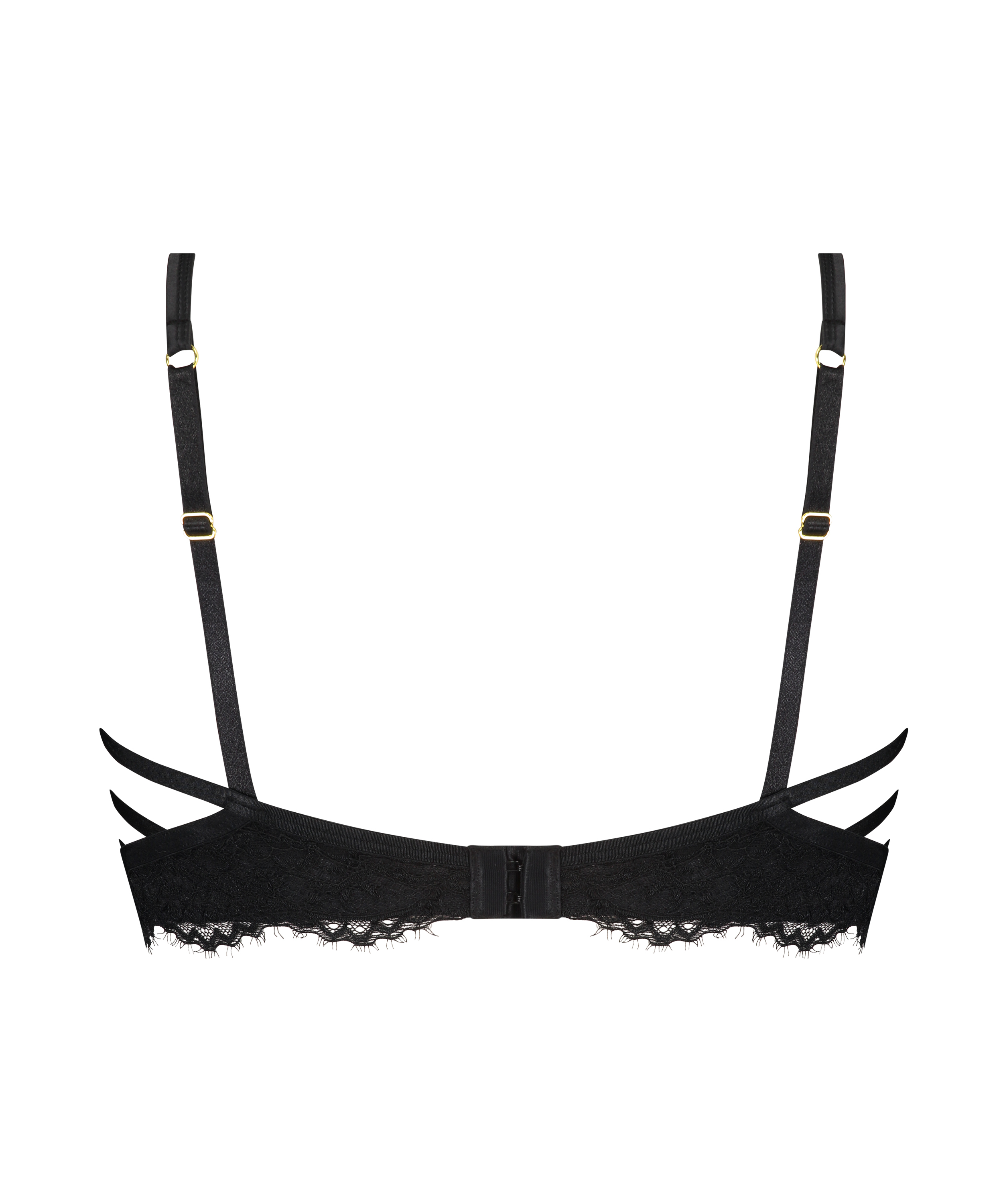 Soutien-gorge &agrave; armatures non-pr&eacute;form&eacute; longline Eve, Noir, main