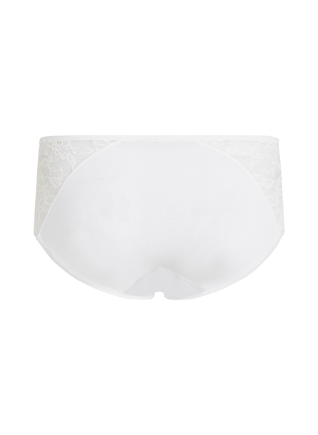 Combinaison en dentelle longueur midi, Blanc