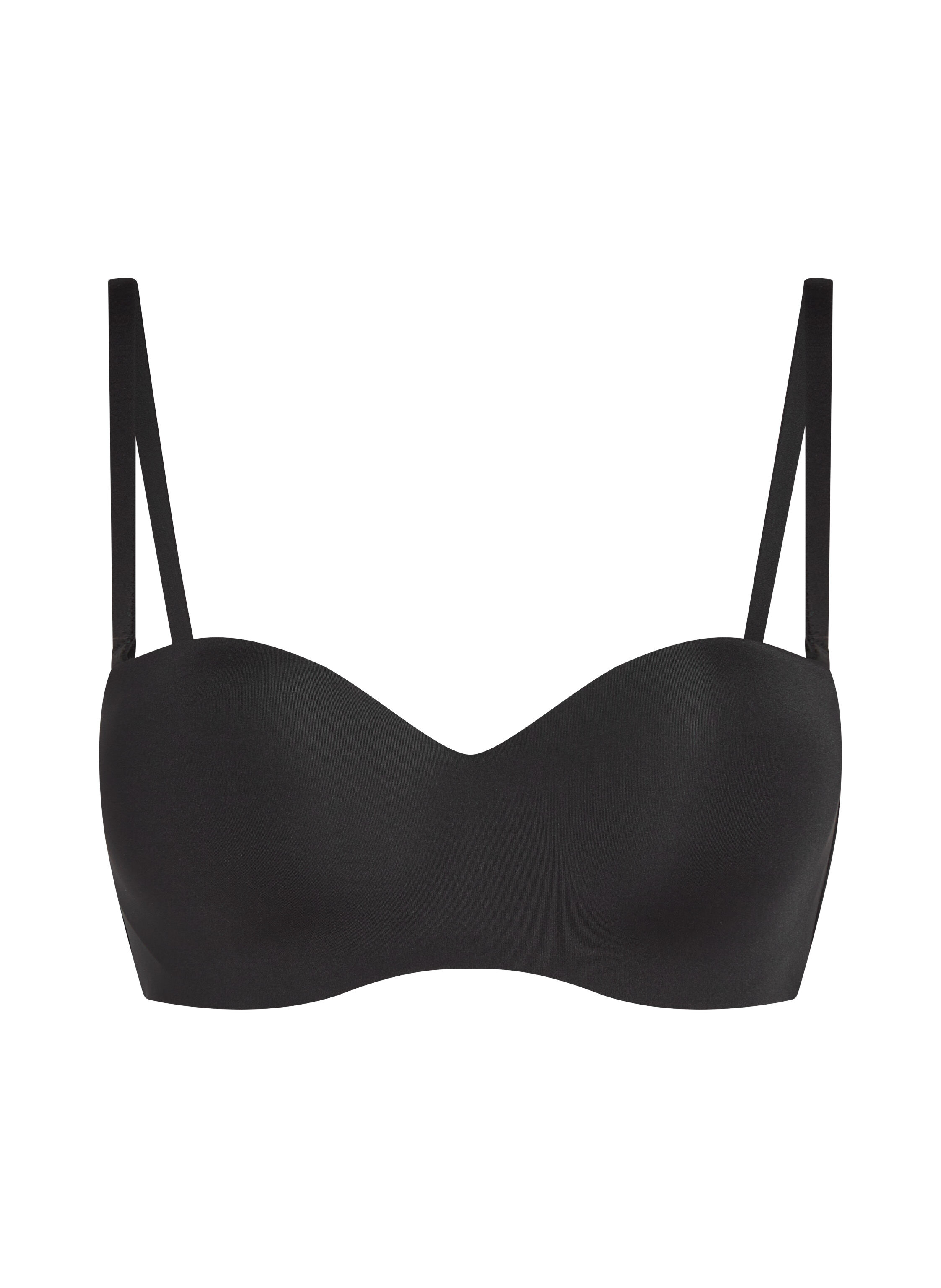 Voorgevormde strapless beugel-bh Smooth, Zwart
