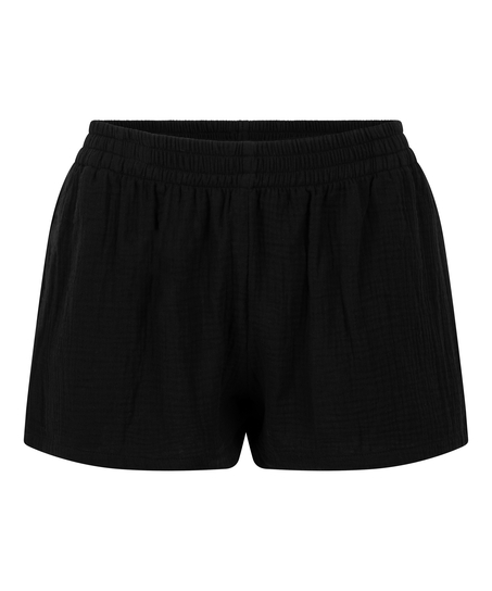 Mousseline Short, Zwart