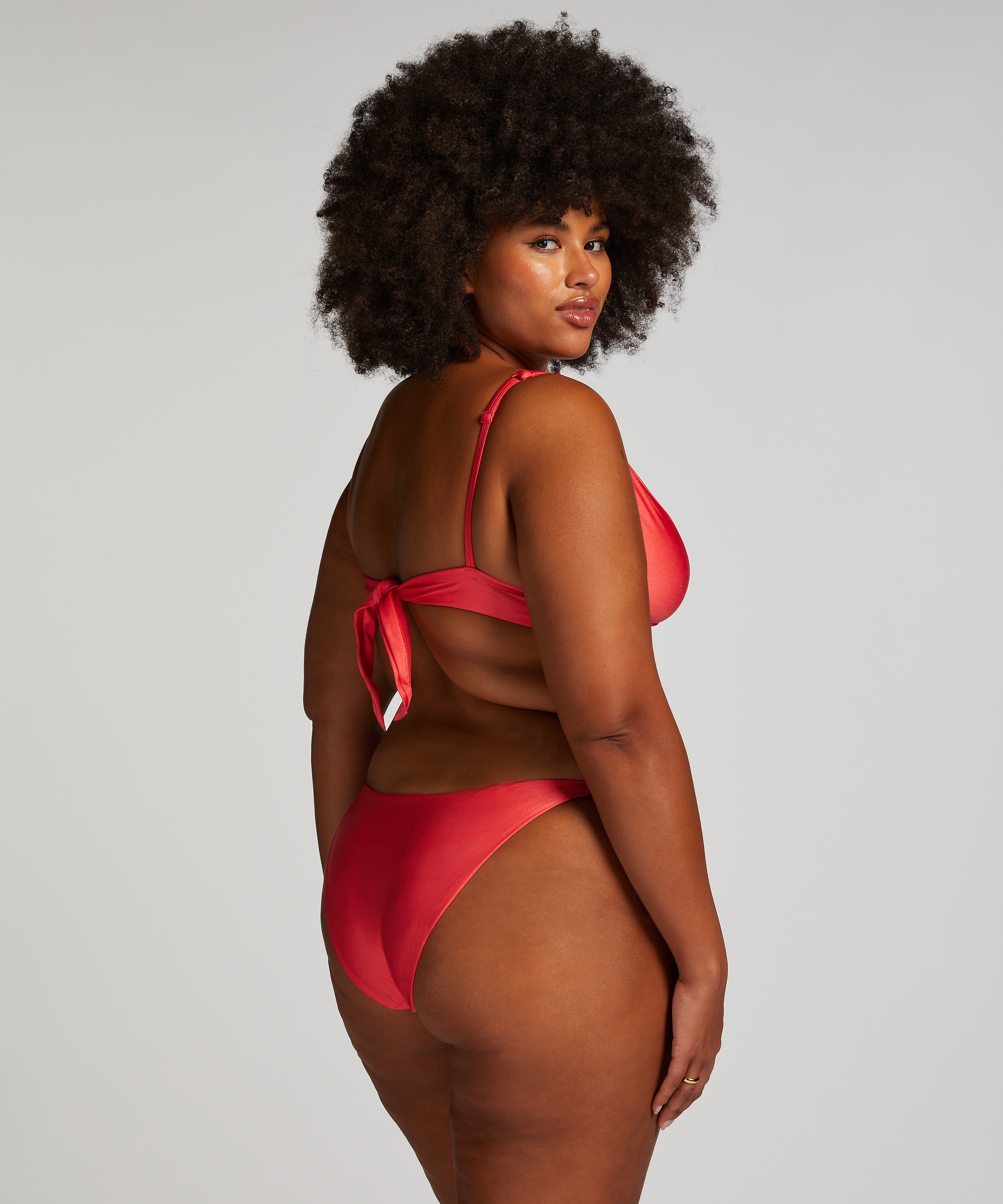 Triangel bikinitop Luxe, Rood, main
