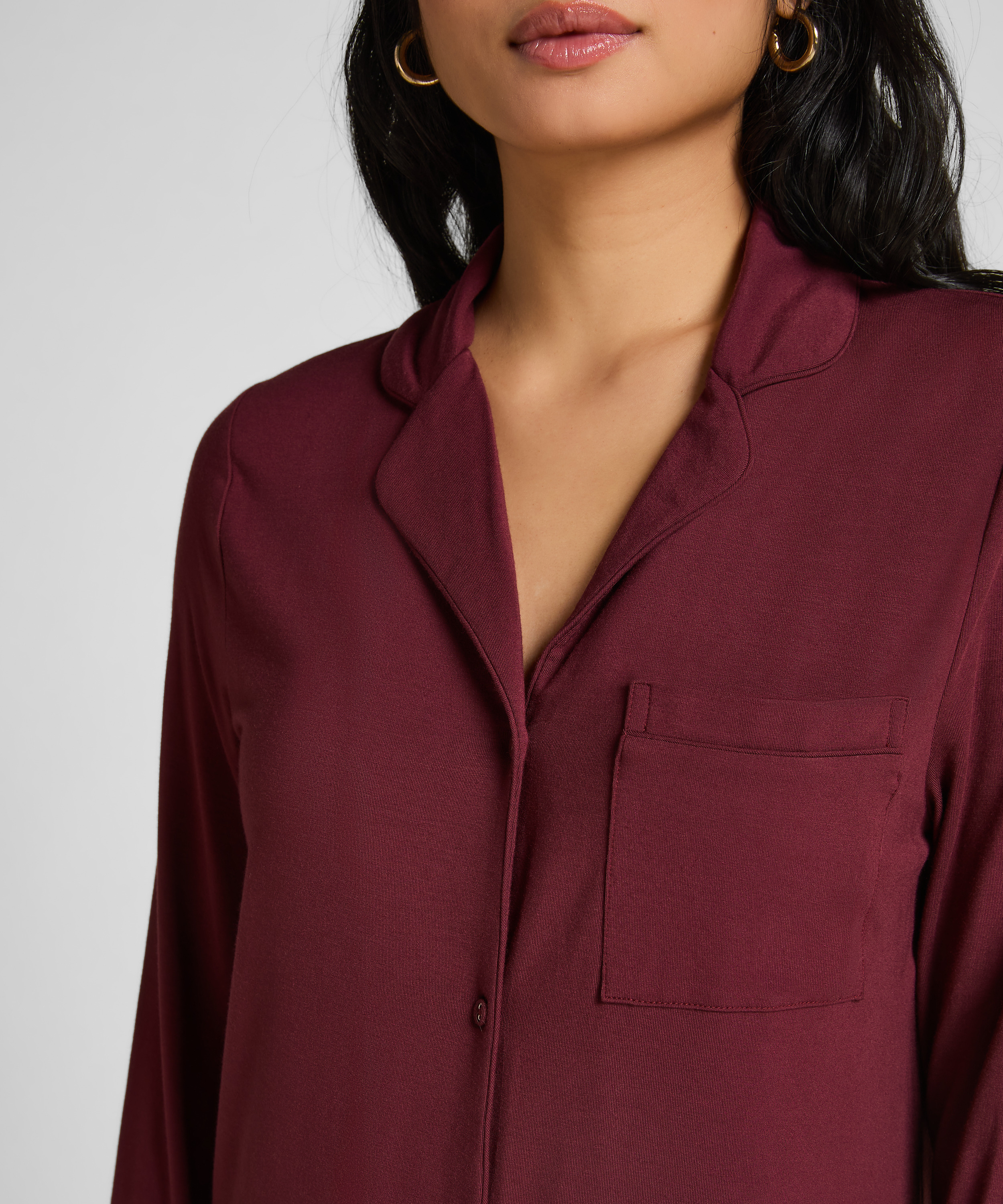 Nachthemd Jersey Essential, Paars, main