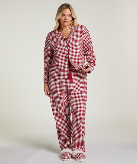 Pyjamaset Flannel, Rood