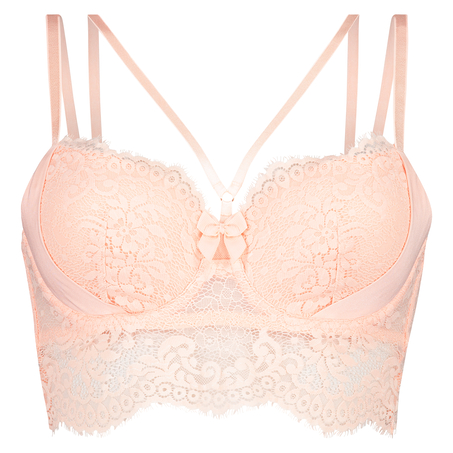 Soutien-gorge à armatures préformé longline Dide, Rose
