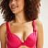 Voorgevormde push-up beugel bikinitop Luxe Cup A - E, Roze