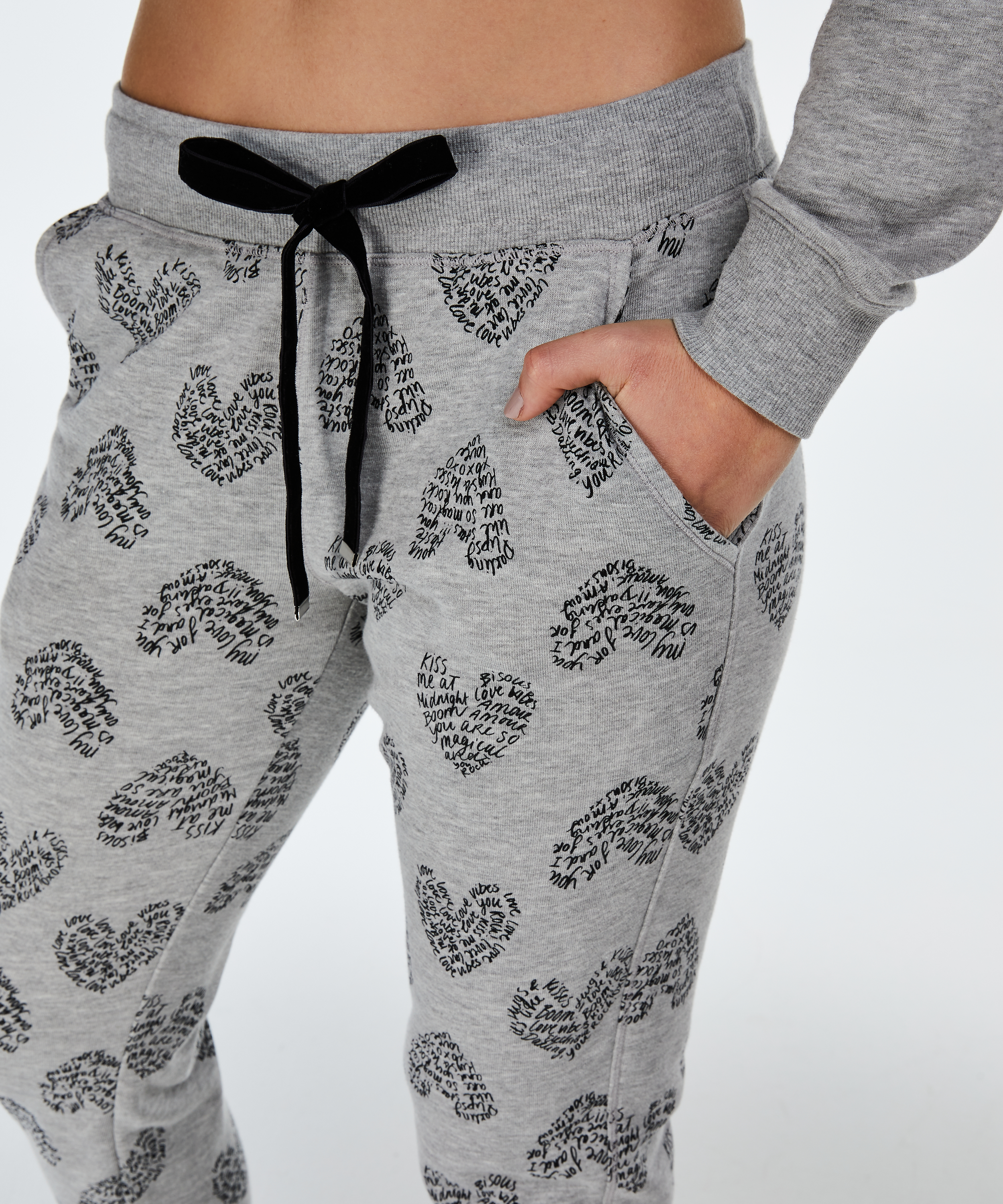 Pantalon de jogging, Gris, main