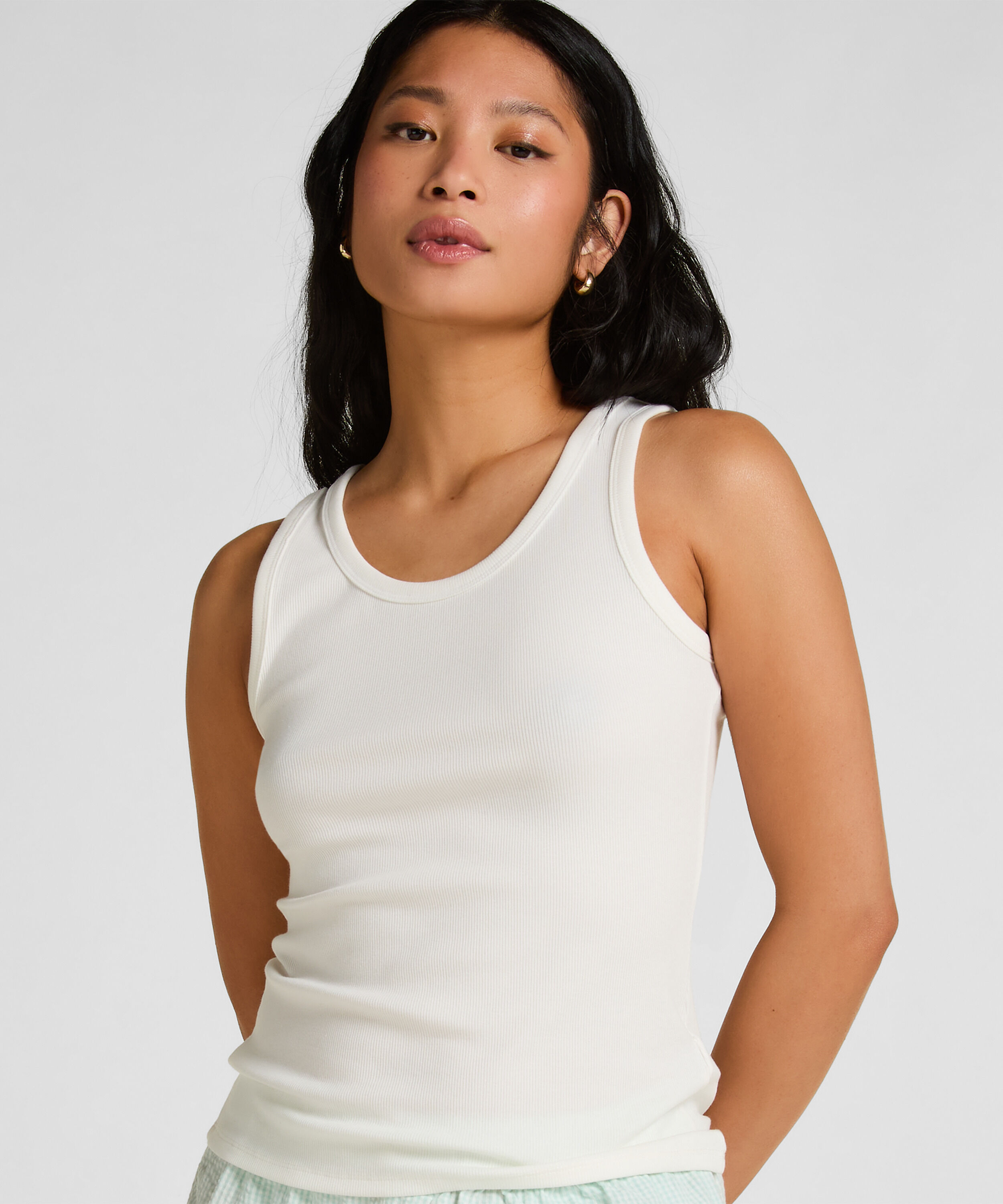 Singlet Jersey, Blanc