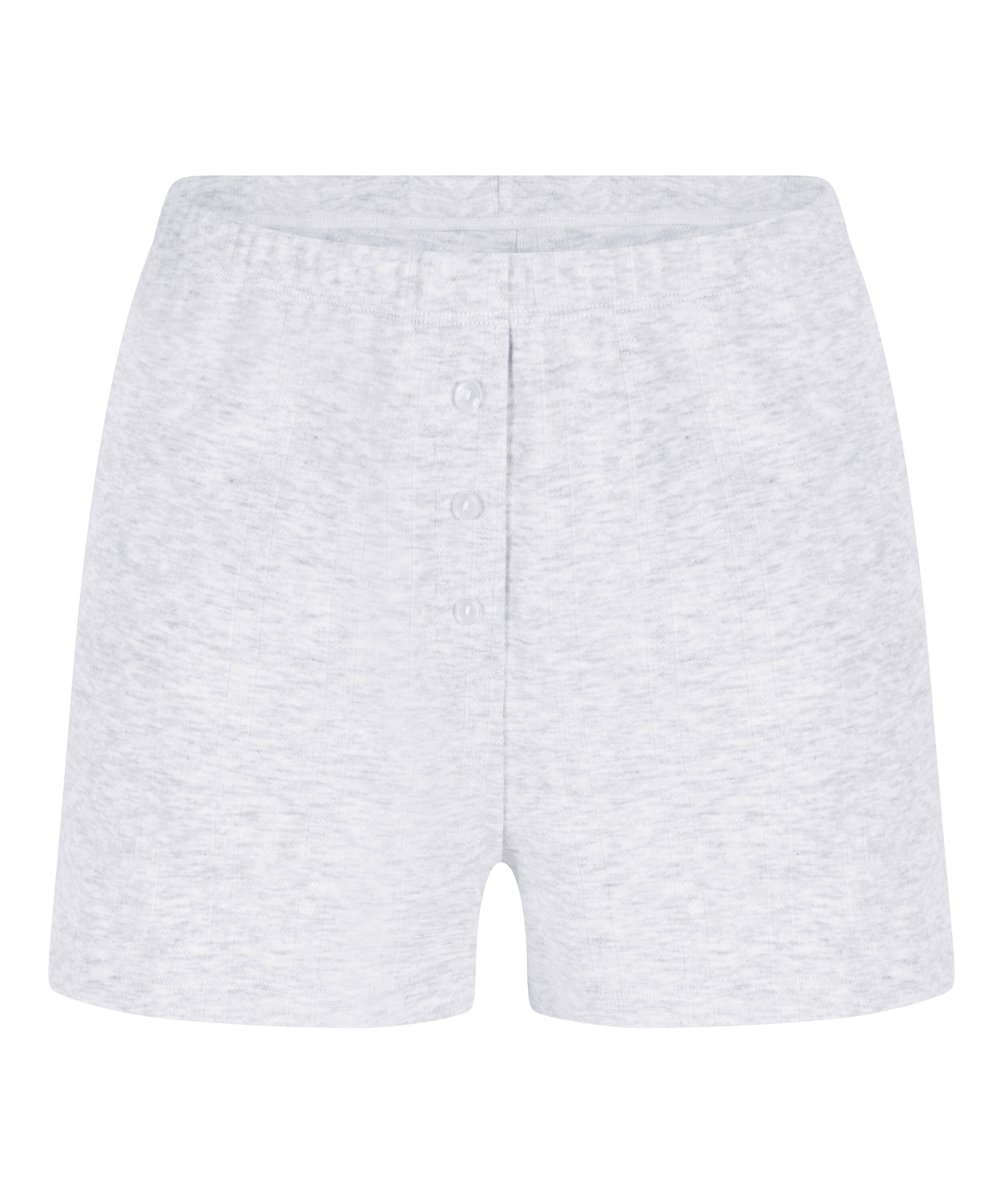 Pointelle Short, Grijs