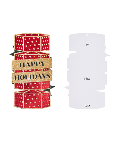 4 paar Kerst sokken Giftbox, Rood