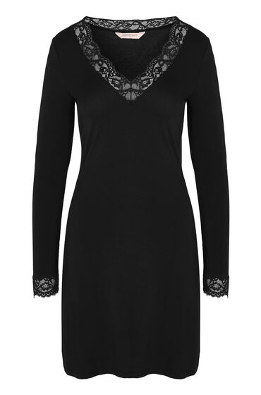 Hunkemöller Nachthemd Lace Nana Zwart, foto 3