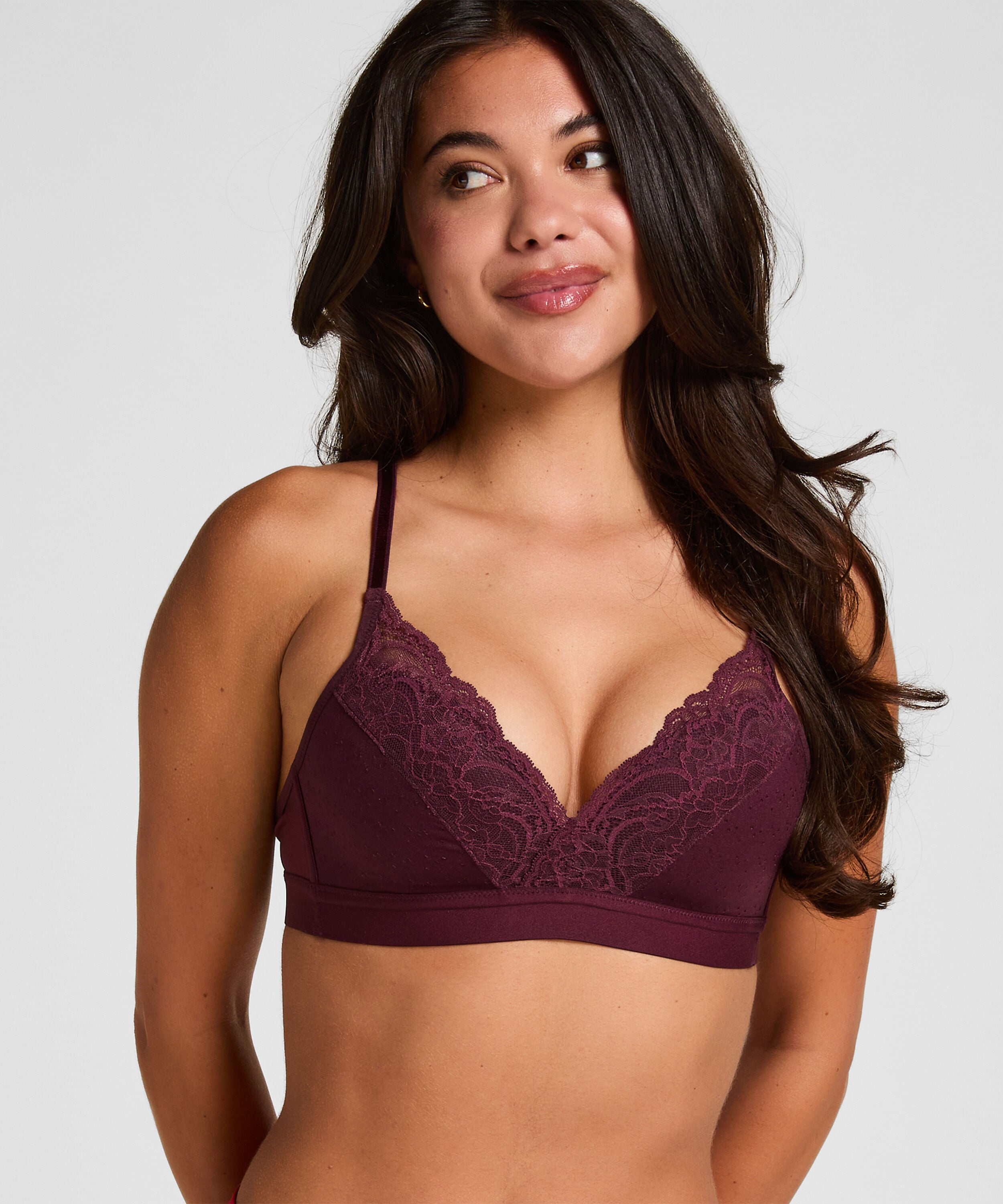 Soutien-gorge préformé sans armatures Sophie, Pourpre