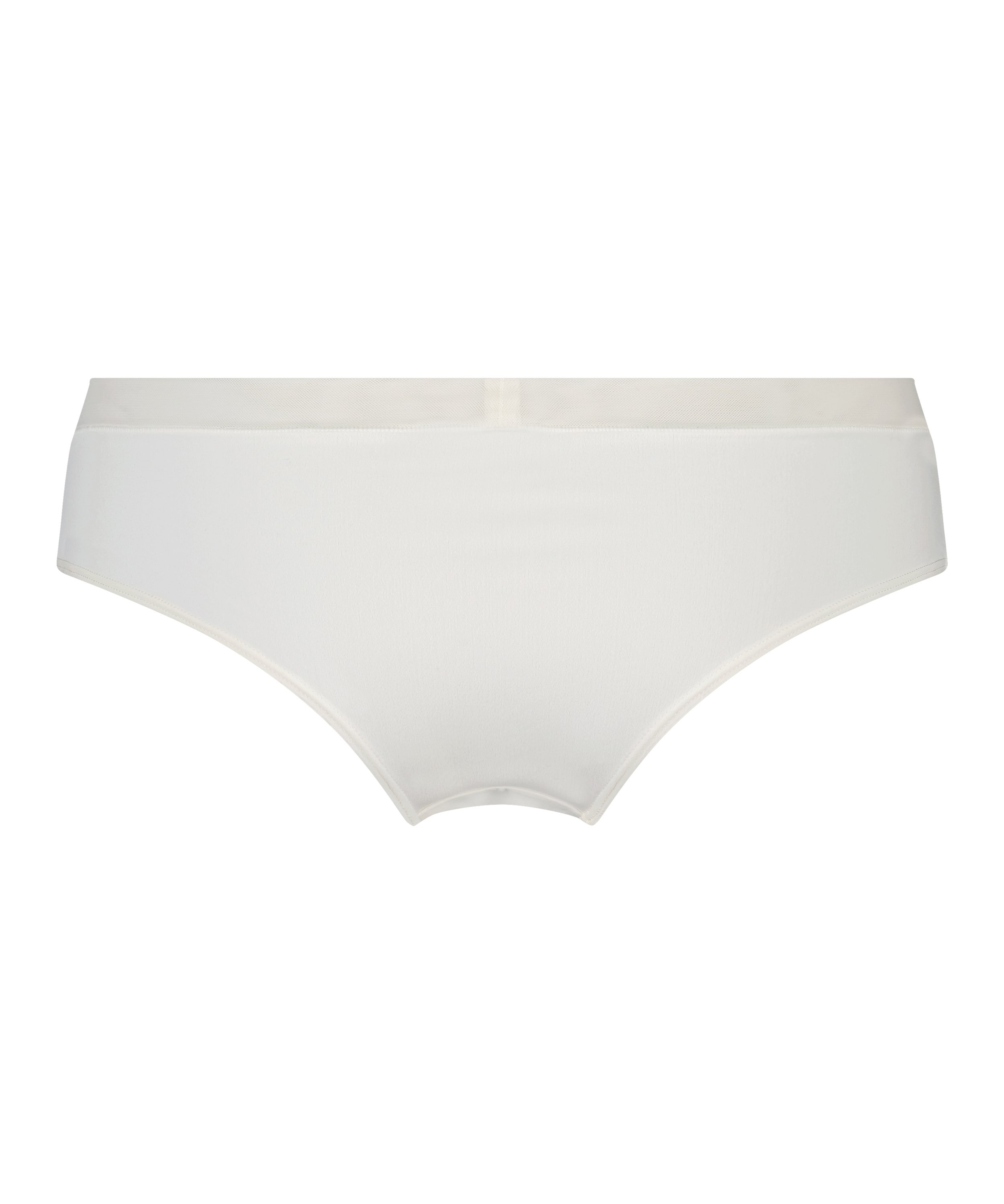 Slip brésilien en maille, Blanc, main