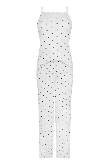 Hunkemöller Pyjama Set Dots Wit, foto 3