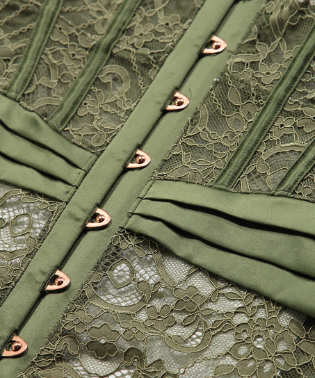 Voorgevormde beugel bustier Amelia, Groen