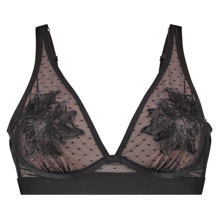 Soutien-gorge &agrave; armatures non-pr&eacute;form&eacute; Amelia, Noir