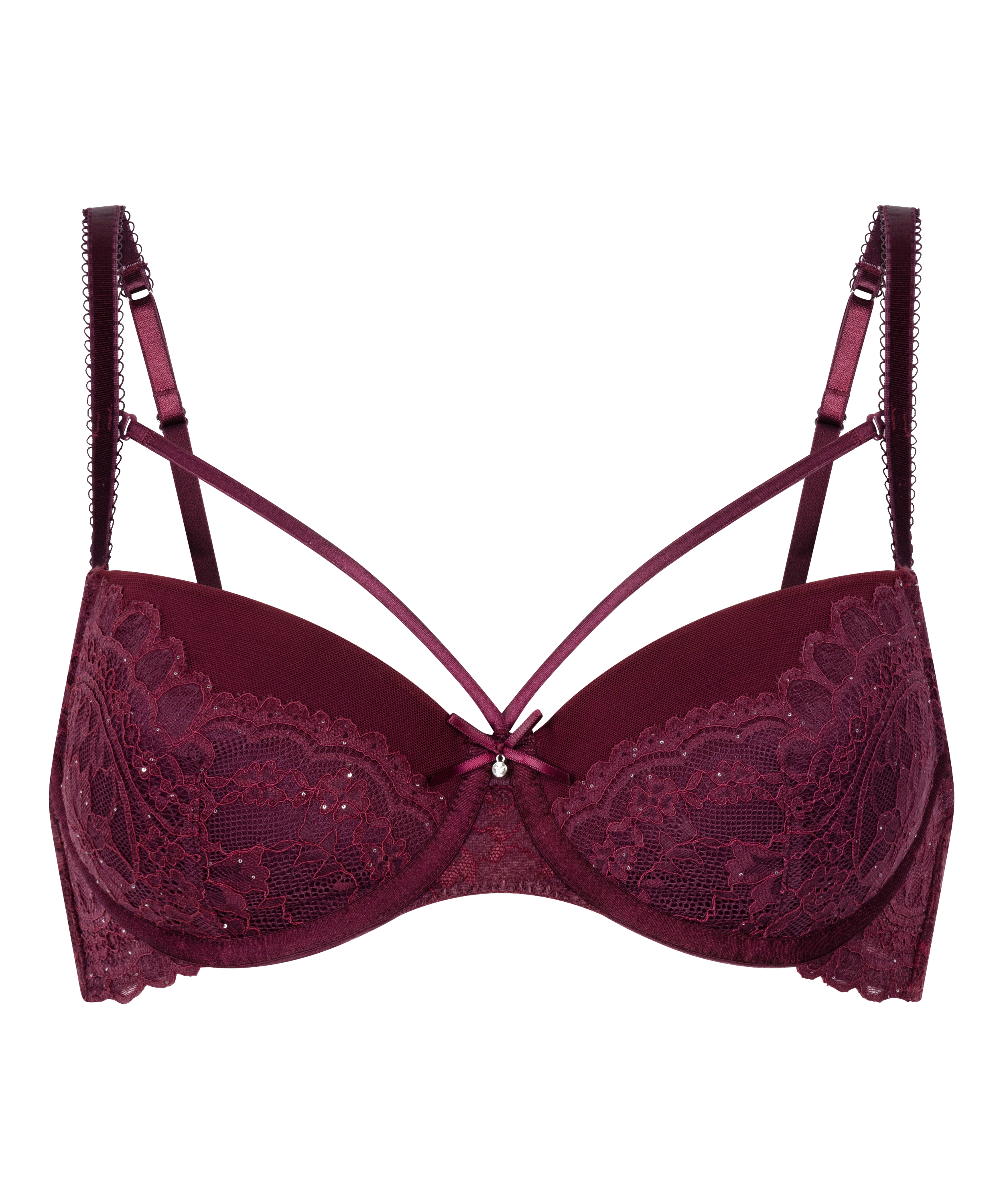 Voorgevormde beugel bh Isadora, Rood, main