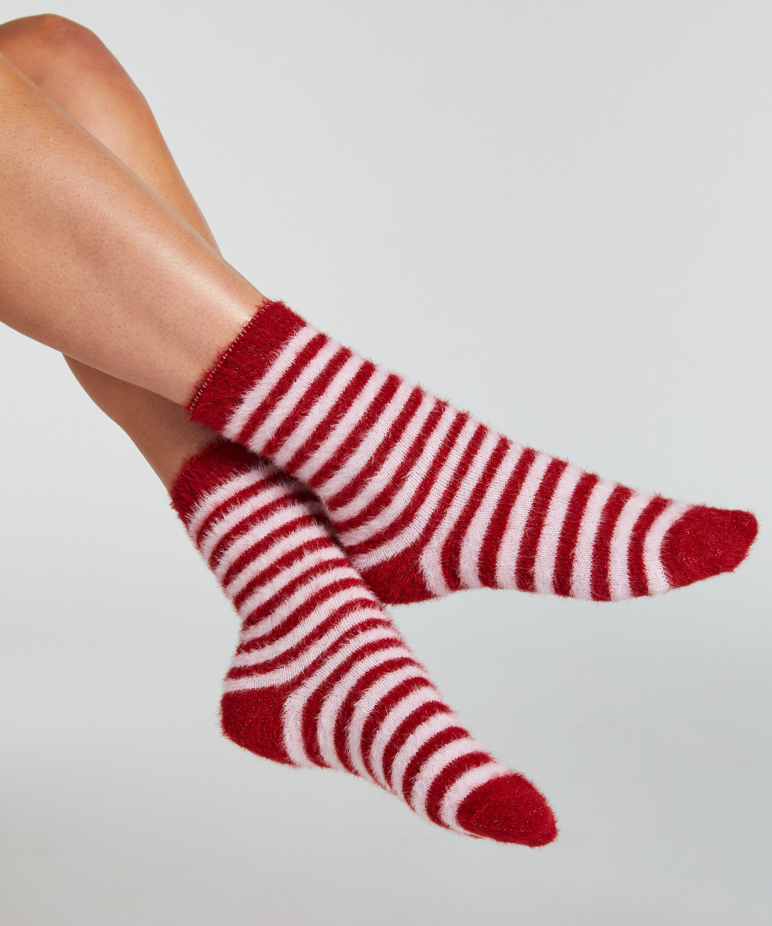 Lot de 2 Paires de Chaussettes Cosy, Rouge