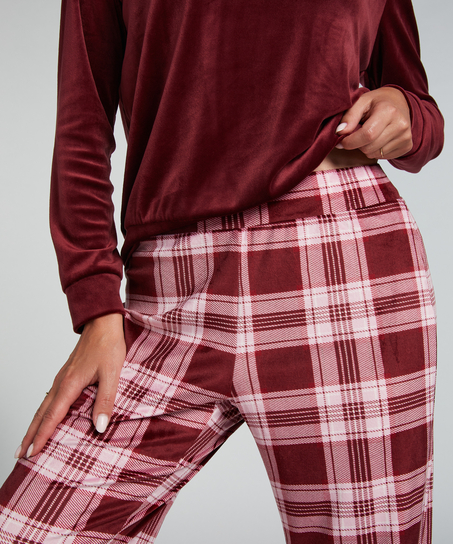 Ensemble pyjama Velours, Pourpre