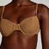 Haut de bikini Goldie Shimmer, Jaune