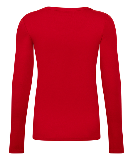 Top de pyjama Coton, Rouge