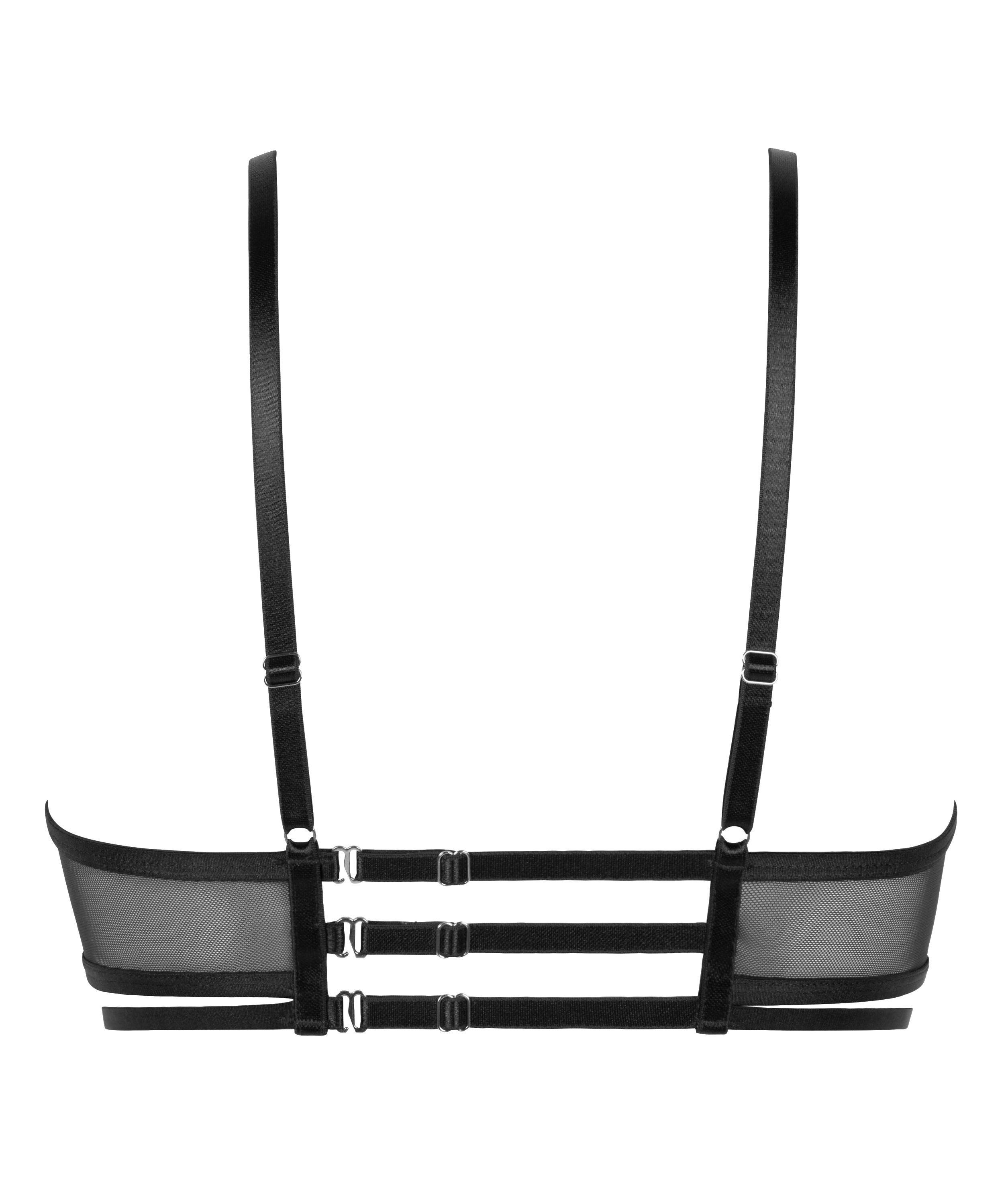 Niet-voorgevormde longline beugel bh Scarlett, Zwart, main