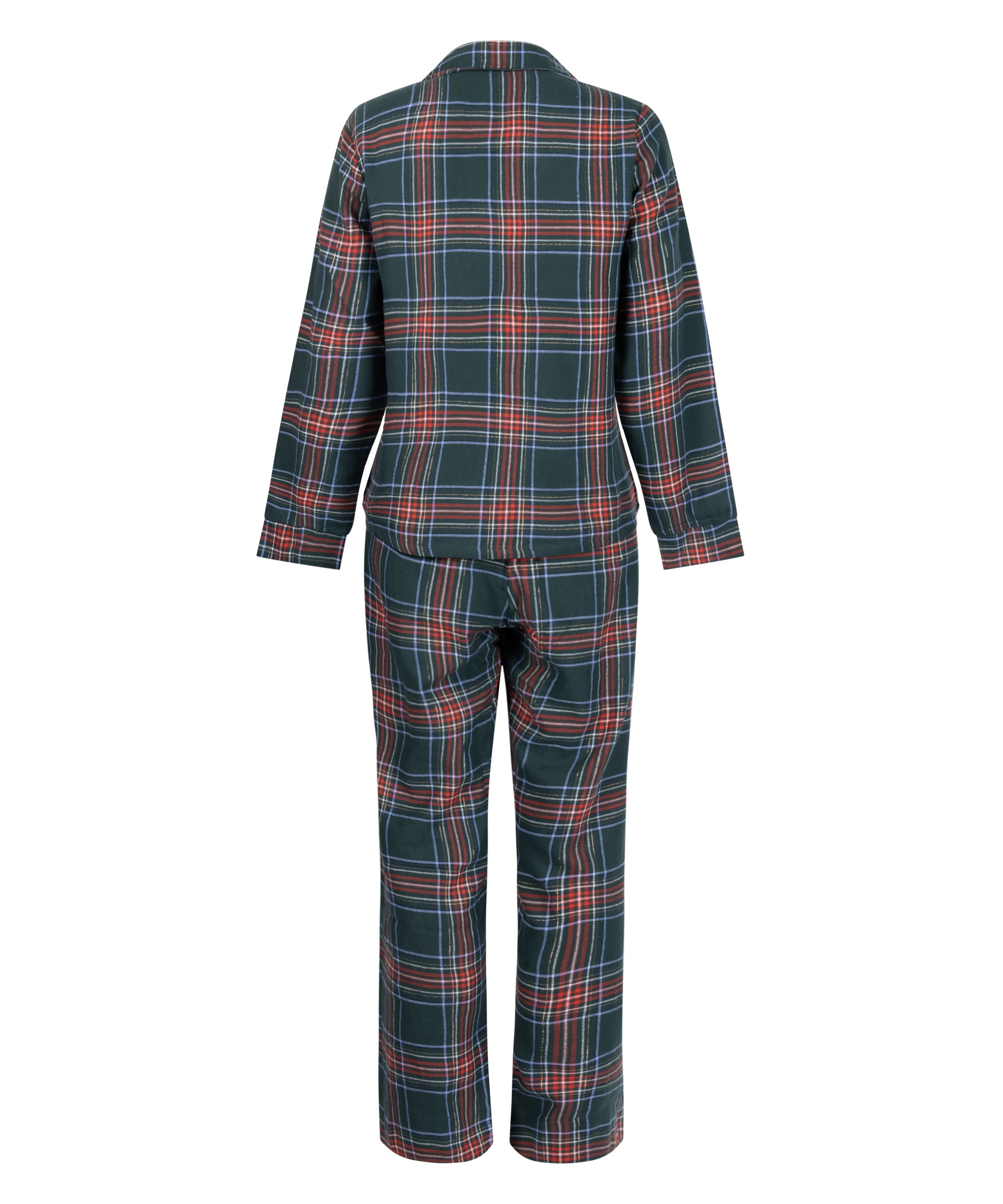 Pyjamaset Flannel, Groen, main