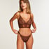 Niet-voorgevormde longline beugel bh Honey, Bruin