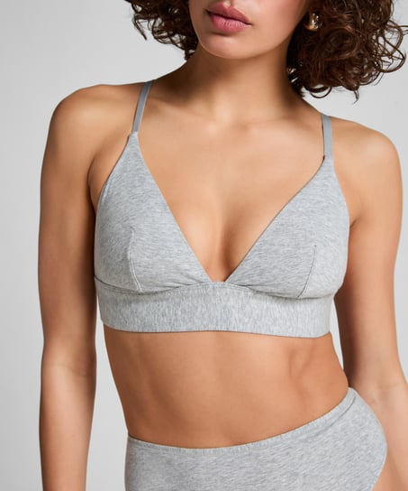 Brassière en coton, Gris