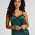 Camisole velours Dentelle, Vert