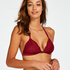 Voorgevormde triangle bralette Rose, Rood