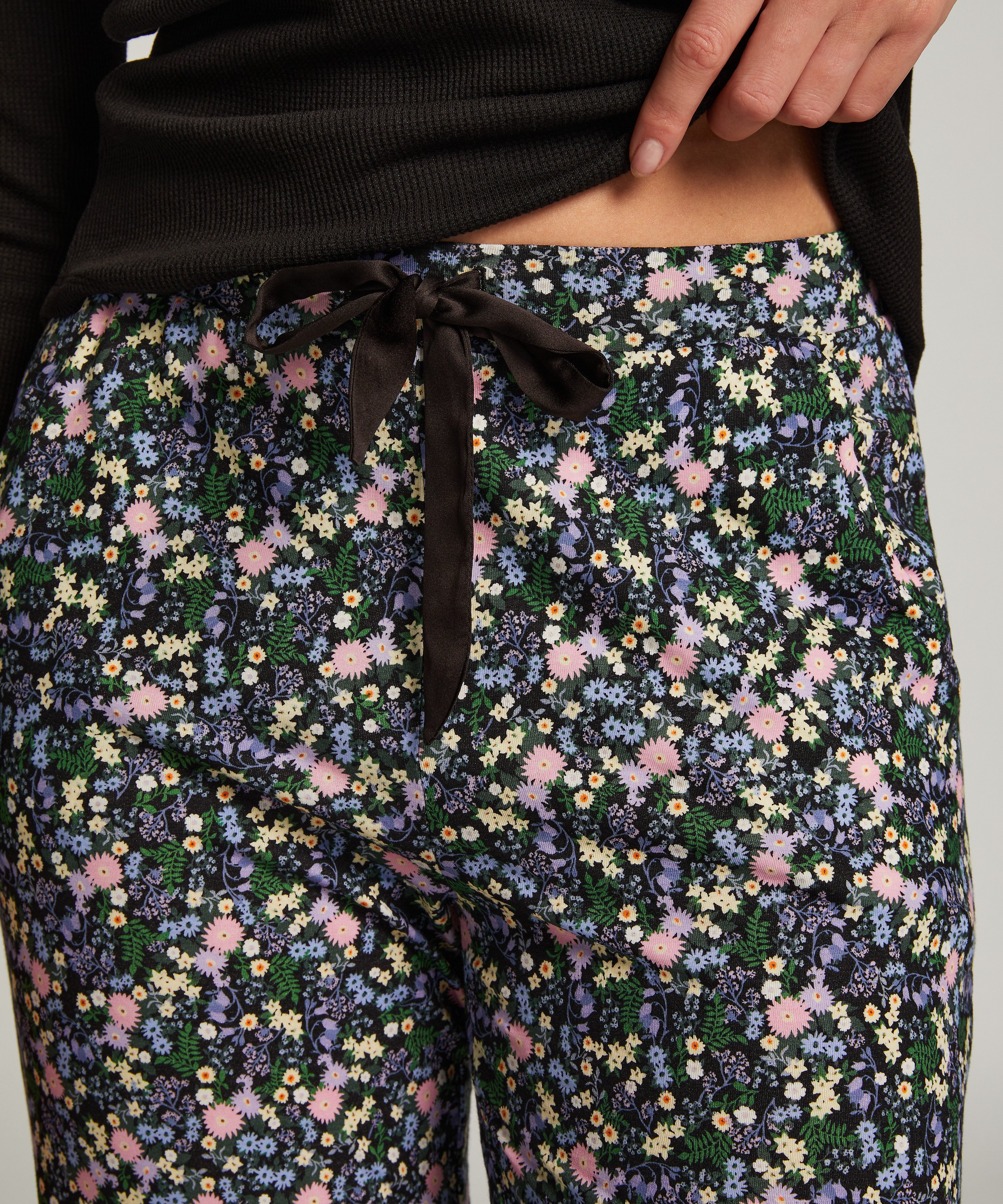 Tall Pyjamabroek, Zwart, main