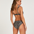 Voorgevormde beugel bikinitop Zebra, Bruin