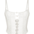 Bustier Kristina, Blanc