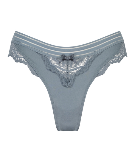 Hoog uitgesneden brazilian Sully, Blauw