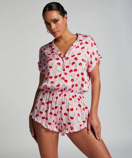 Onesie Teddy Cherry, Roze